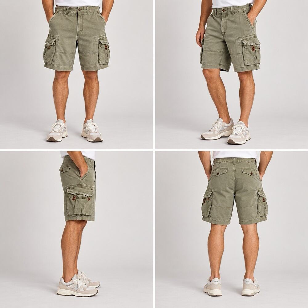 Polo Ralph Lauren Men’s Cargo Shorts Olive Green Gellar Fatigue Size 33